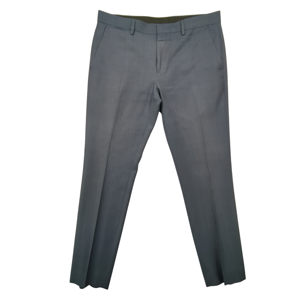 Express Photographer Pants Mens 34x32 Gray Wool Blend Flat Front Dress Slacks